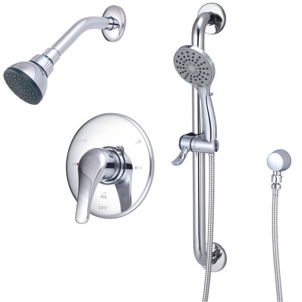 Olympia Single Handle Shower Trim Set W/Handheld in Chrome TD-2302-ADA